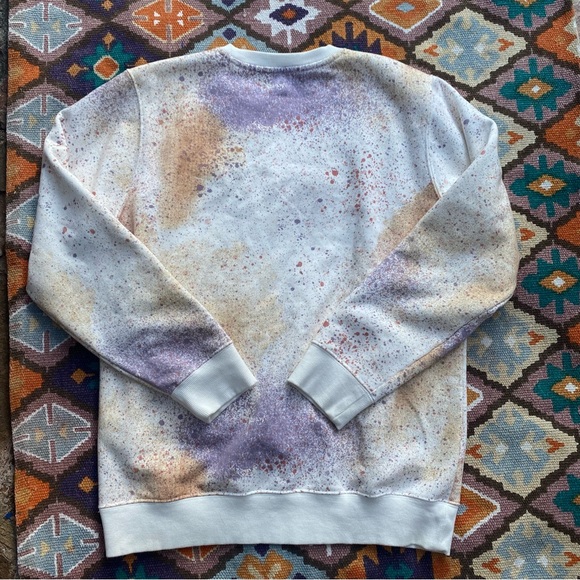Banks Journal Spray Fleece – Off White Splatter Paint Organic Cotton Size Small - Picture 9 of 10